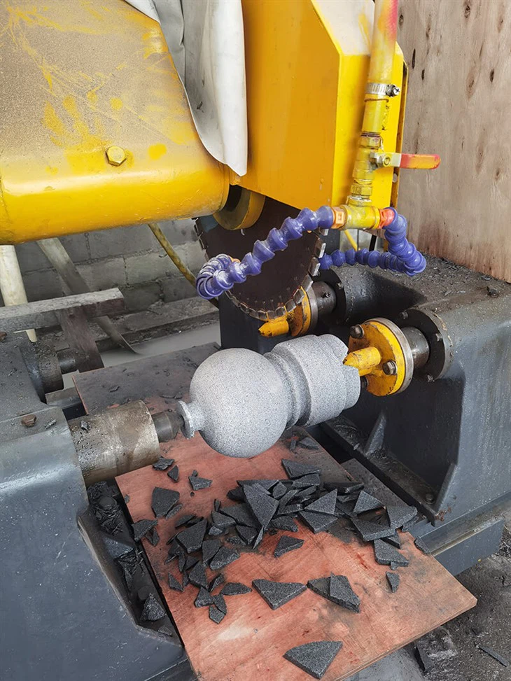 Column Baluster 2 Heads Stone Profiling Cutting Machine