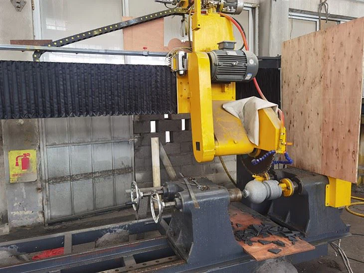 Column Baluster 2 Heads Stone Profiling Cutting Machine