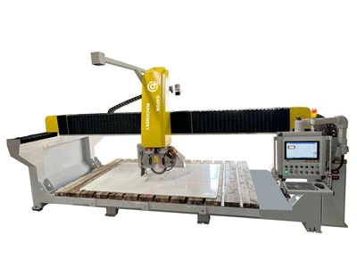 संगमरमर और ग्रेनाइट के लिए ब्रिज कटर 5+1 एक्सिस